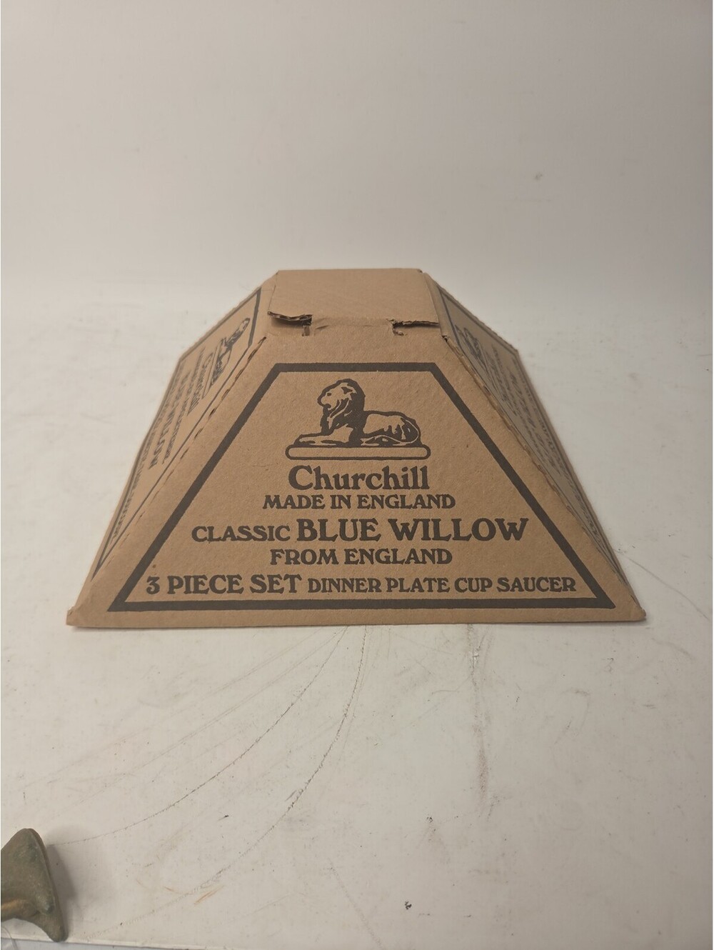 NEW - Churchill Classic Blue Willow 3 Piece Set - Picture 2 of 2